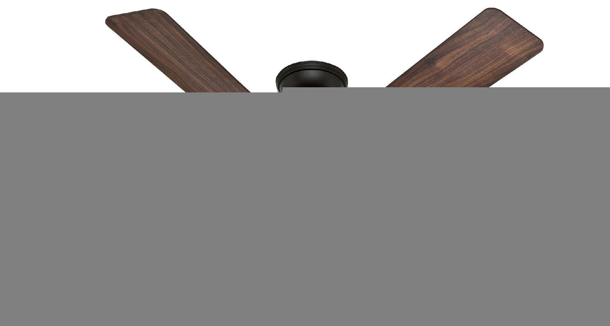 Hunter Studio Series 52" Ceiling Fan with 4-Light Kit - New Bronze - Walnut/Cherry Blades